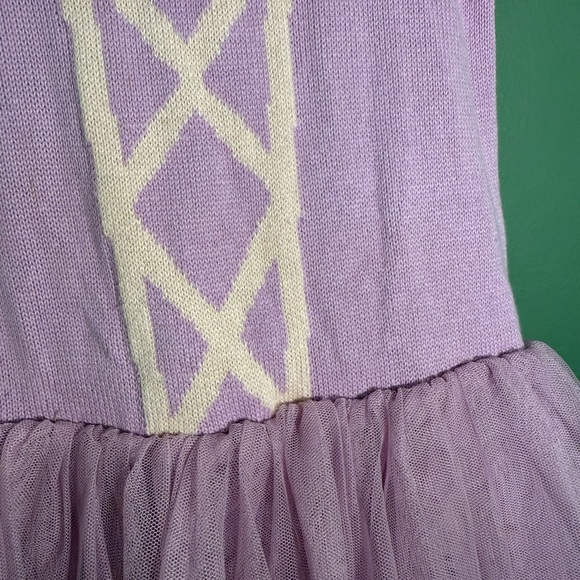 Baby GAP Disney Rapunzel Knit & Tulle Tutu Dress Purple Pink 4T Princess Costume - Picture 3 of 5